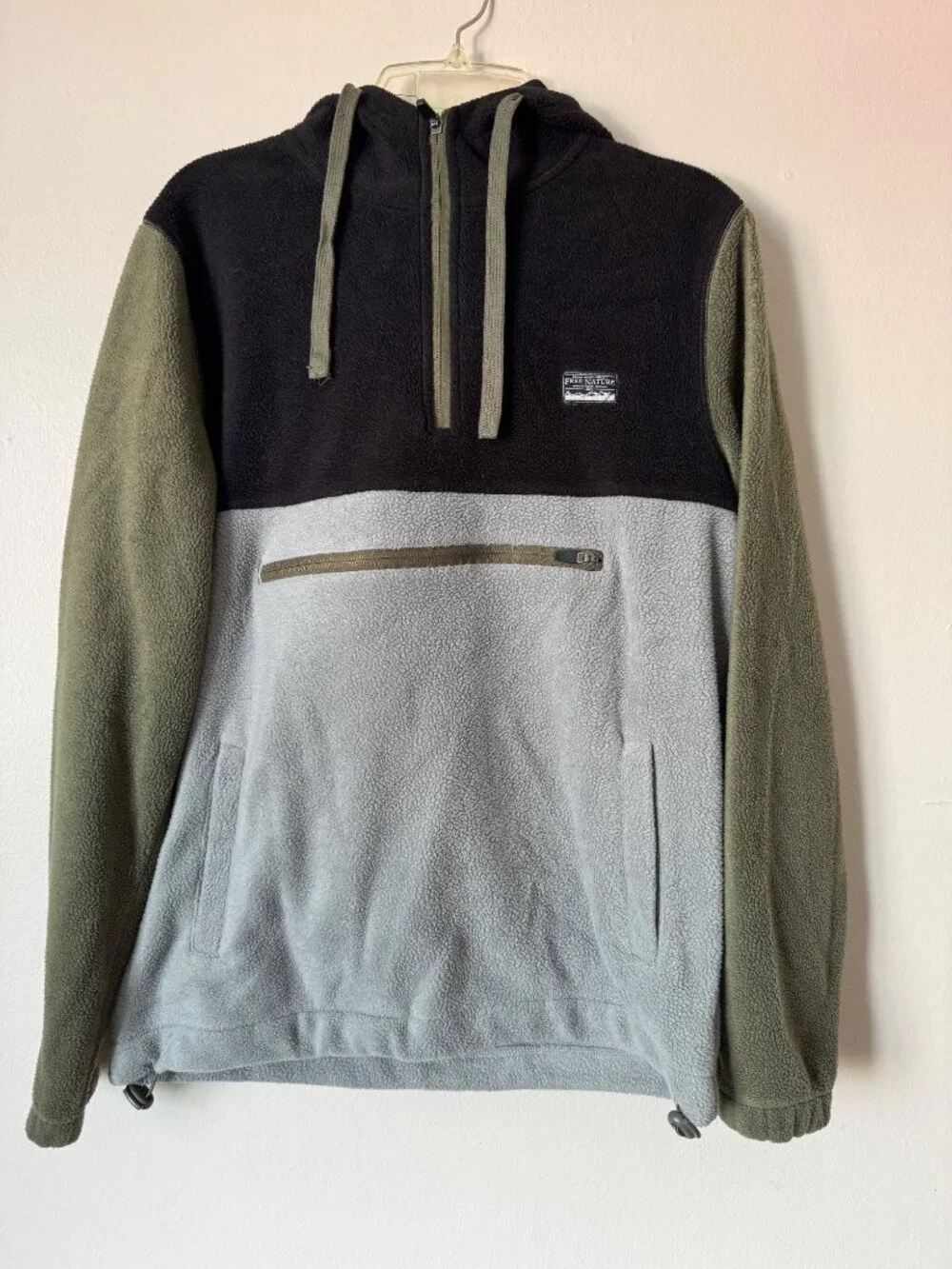 Free Nature Colorblock Fleece Half-Zip Hoodie - Men’s XS